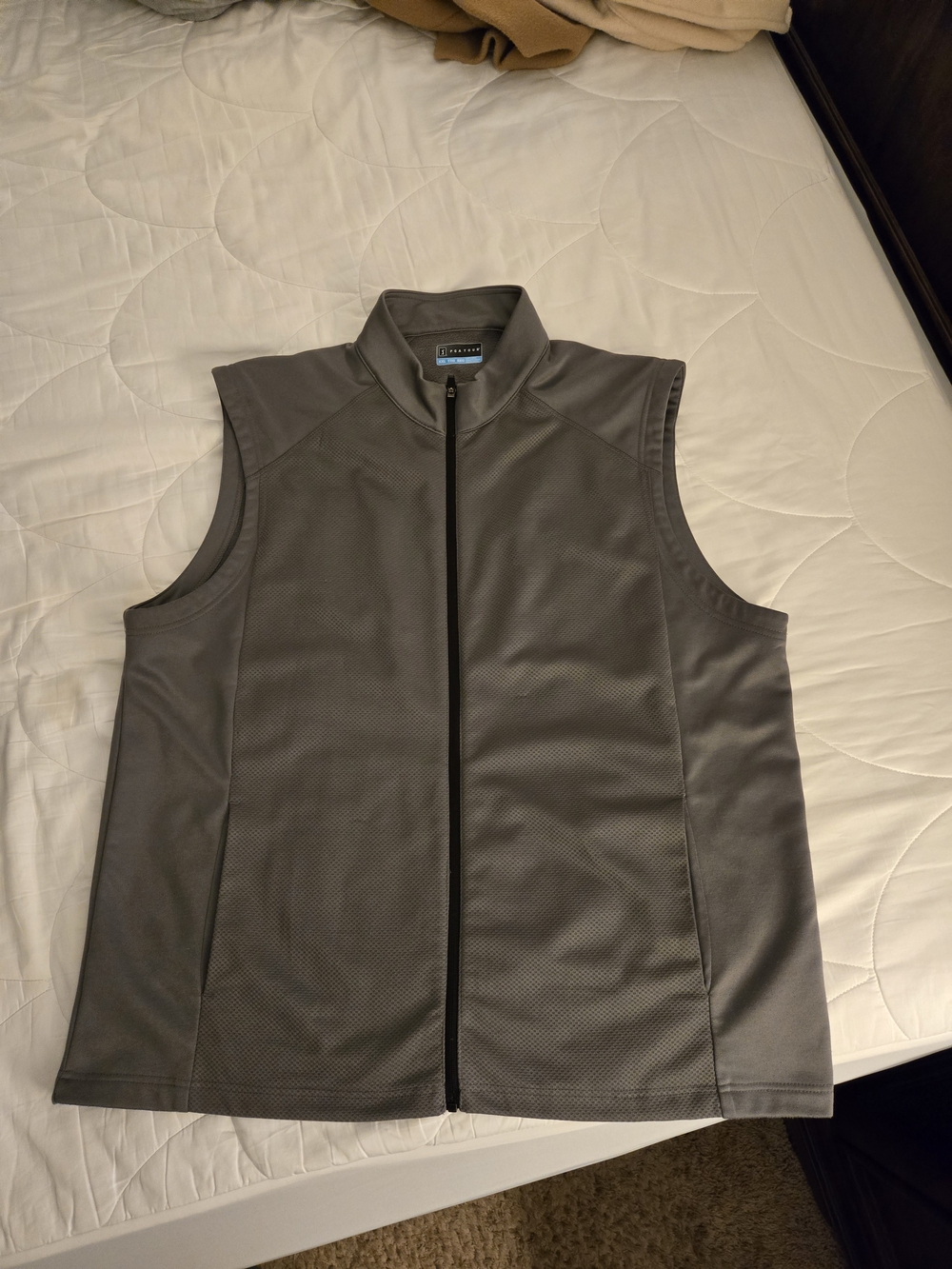 Gray PGA Tour Gray Men's Sleeveless Full Zip Vest